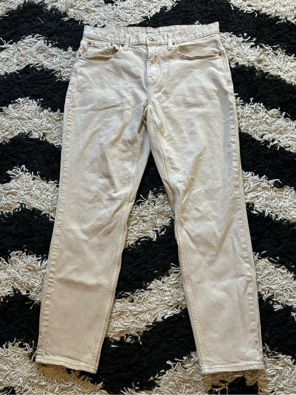 Old Navy Gorpcore Basic Athletic Taper Built In Flex Workwear Khaki Pants